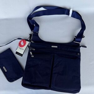 Baggallini Navy Blue Messenger Bag